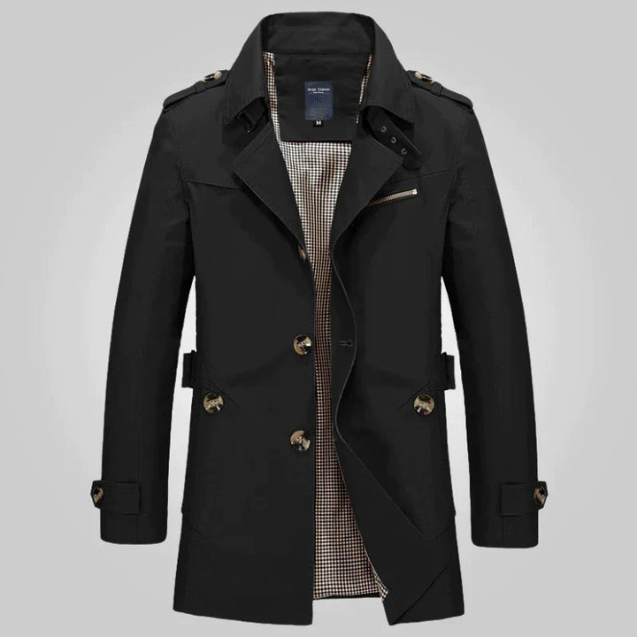 Jesse™ Trench Coat Classico con Stile Senza Tempo