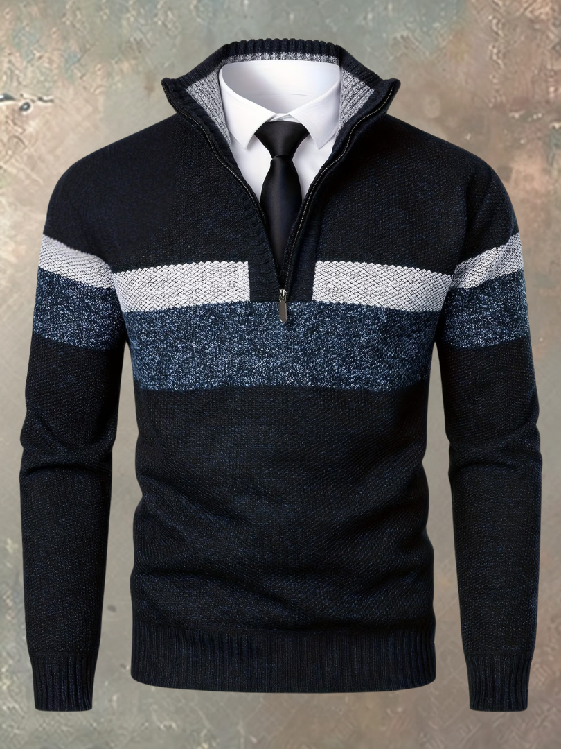 Gino | Maglione Elegante da Uomo con Mezza Zip