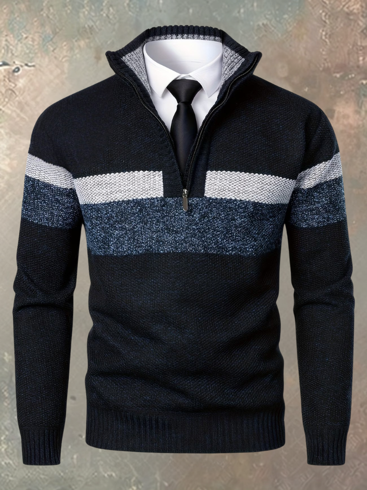 Gino | Maglione Elegante da Uomo con Mezza Zip