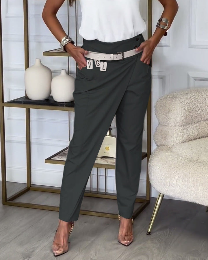 Daphne | Pantaloni Eleganti da Donna con Fascia in Vita
