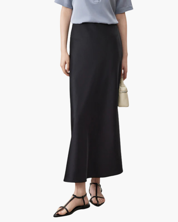 Isabella | Gonna Midi in Satin Fluente Old Money