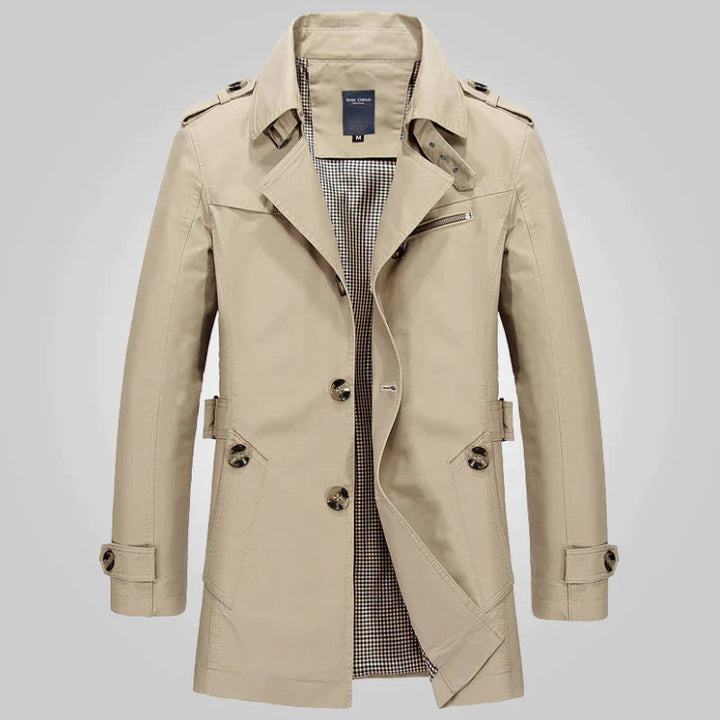 Jesse™ Trench Coat Classico con Stile Senza Tempo