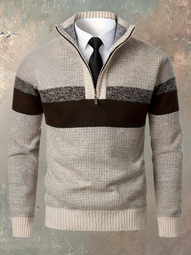 Gino | Maglione Elegante da Uomo con Mezza Zip
