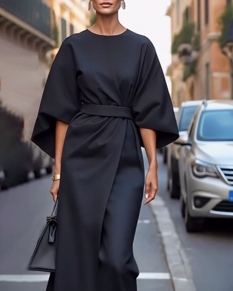 Paulien™ Elegante Midi-Abito con Cintura