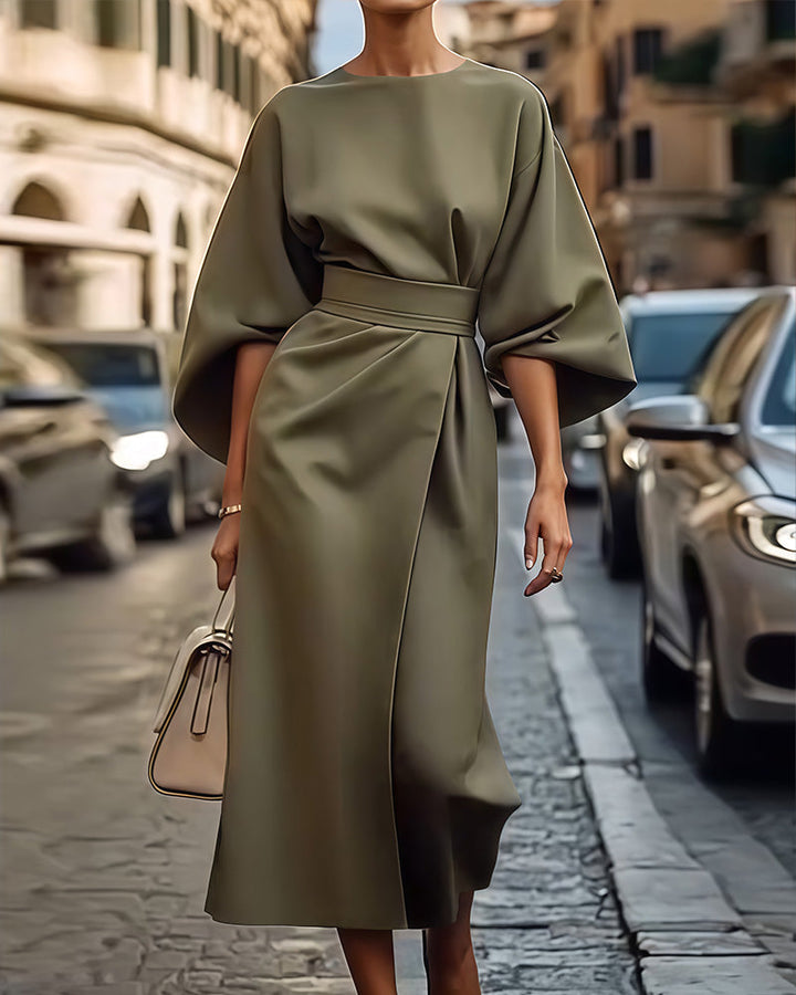 Paulien™ Elegante Midi-Abito con Cintura