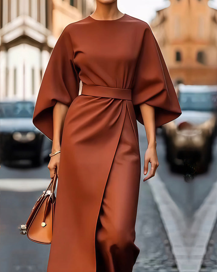 Paulien™ Elegante Midi-Abito con Cintura
