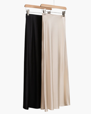 Isabella | Gonna Midi in Satin Fluente Old Money