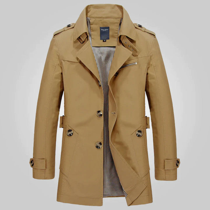 Jesse™ Trench Coat Classico con Stile Senza Tempo