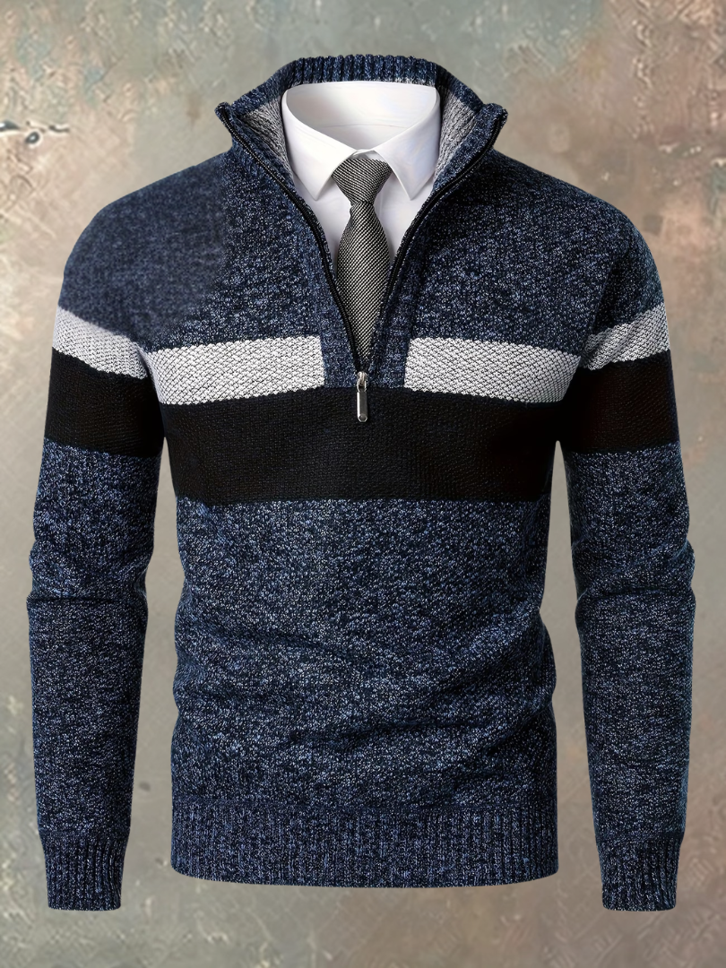 Gino | Maglione Elegante da Uomo con Mezza Zip