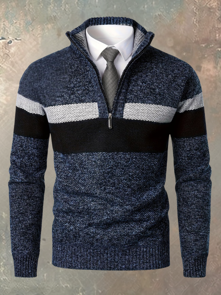 Gino | Maglione Elegante da Uomo con Mezza Zip