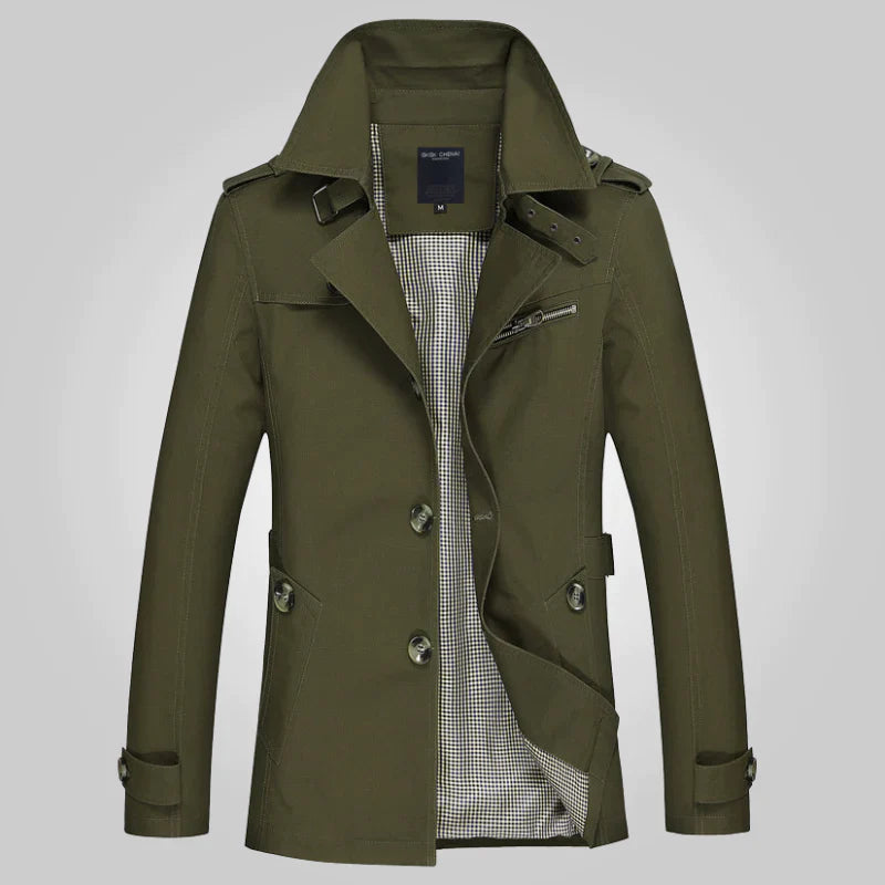 Jesse™ Trench Coat Classico con Stile Senza Tempo