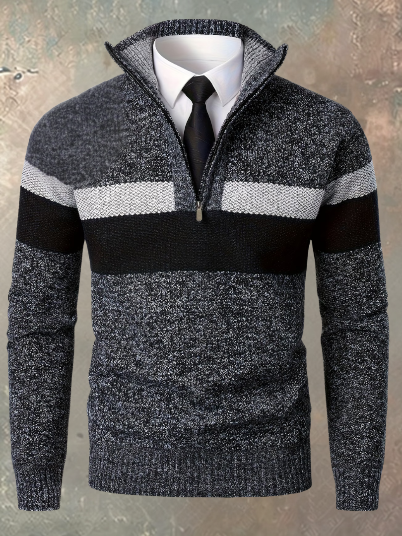 Gino | Maglione Elegante da Uomo con Mezza Zip