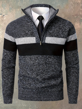 Gino | Maglione Elegante da Uomo con Mezza Zip