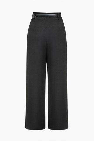 Elena | Elegante Pantalone a Vita Alta con Dettaglio Incrociato
