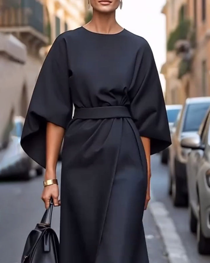 Paulien™ Elegante Midi-Abito con Cintura