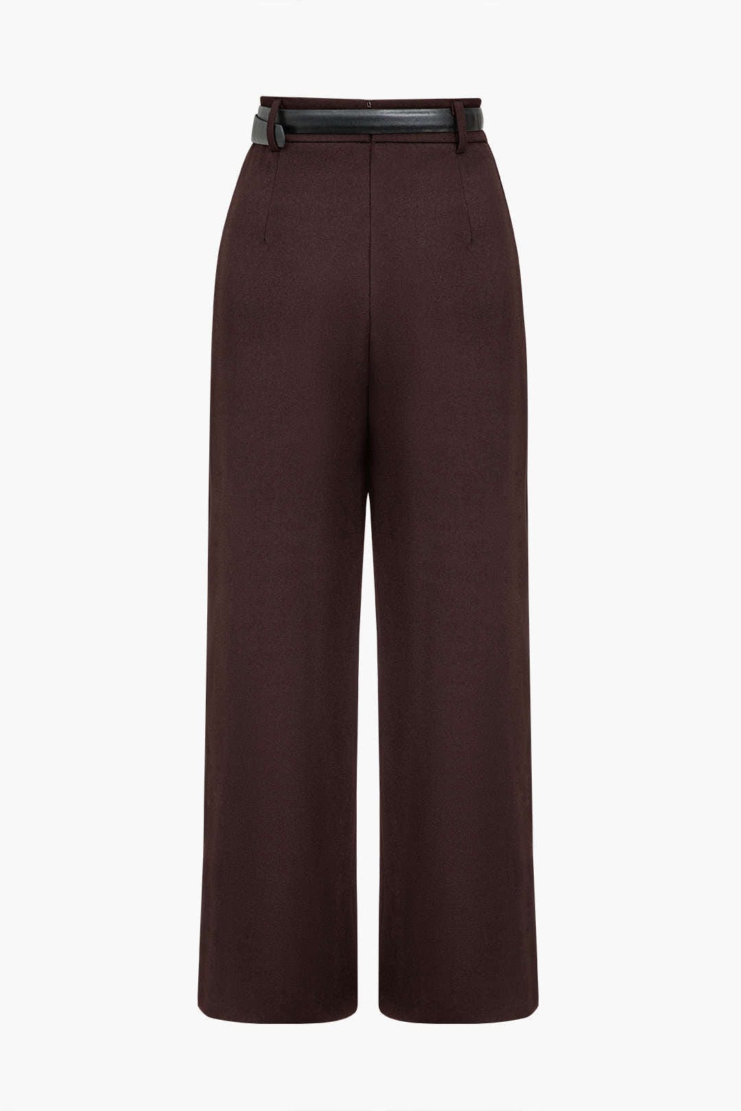 Elena | Elegante Pantalone a Vita Alta con Dettaglio Incrociato