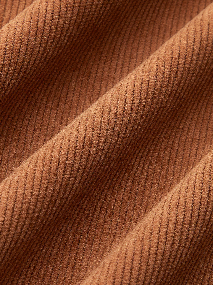 Lina | Gonna in corduroy a campana per donne con chiusura a bottoni