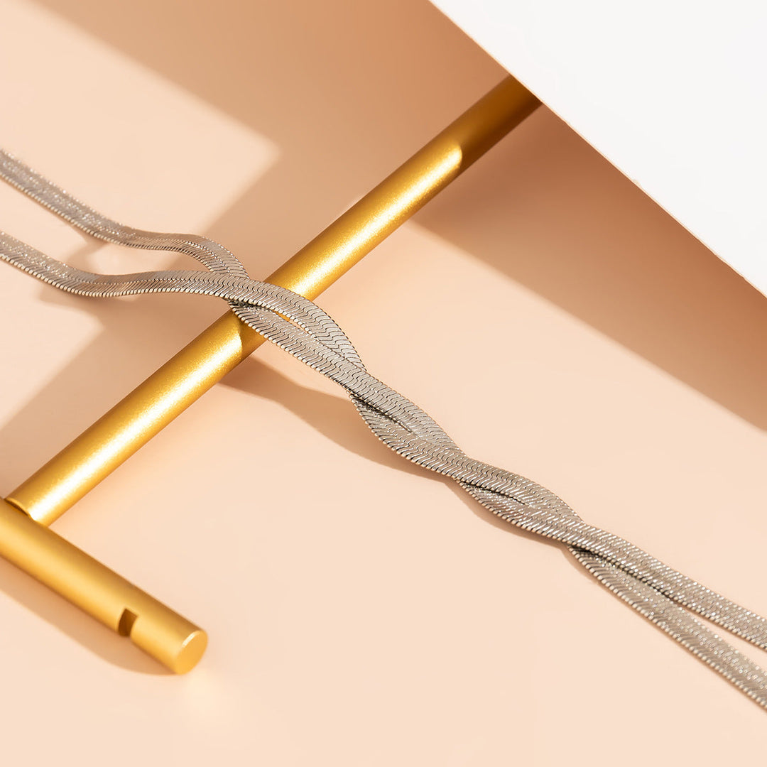 Liliane | Collana a maglie attorcigliate