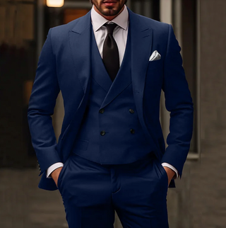 Completo da uomo 3 pezzi – Blazer elegante, gilet e pantaloni per occasioni formali