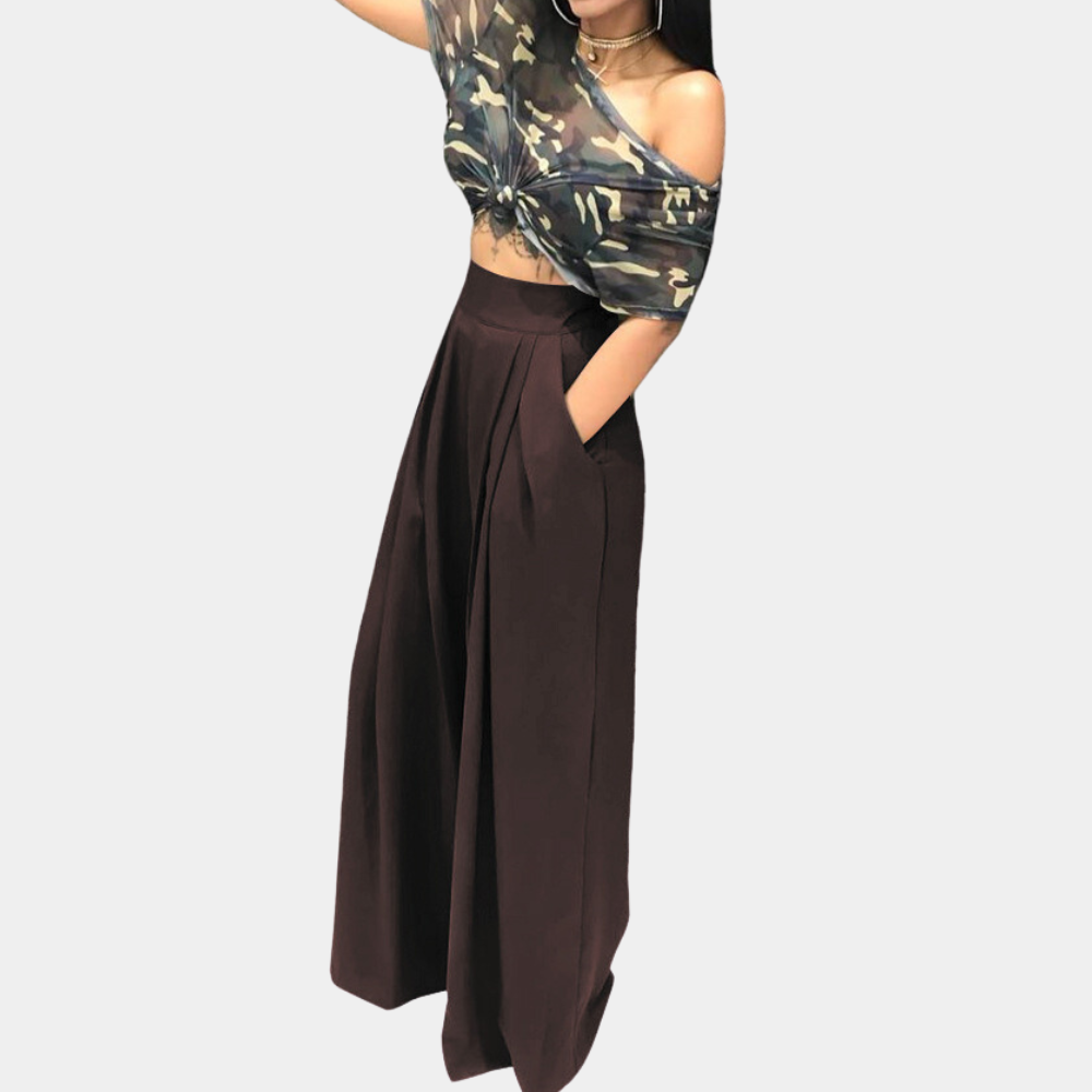 Victoria™ Pantaloni Palazzo Eleganti Donna
