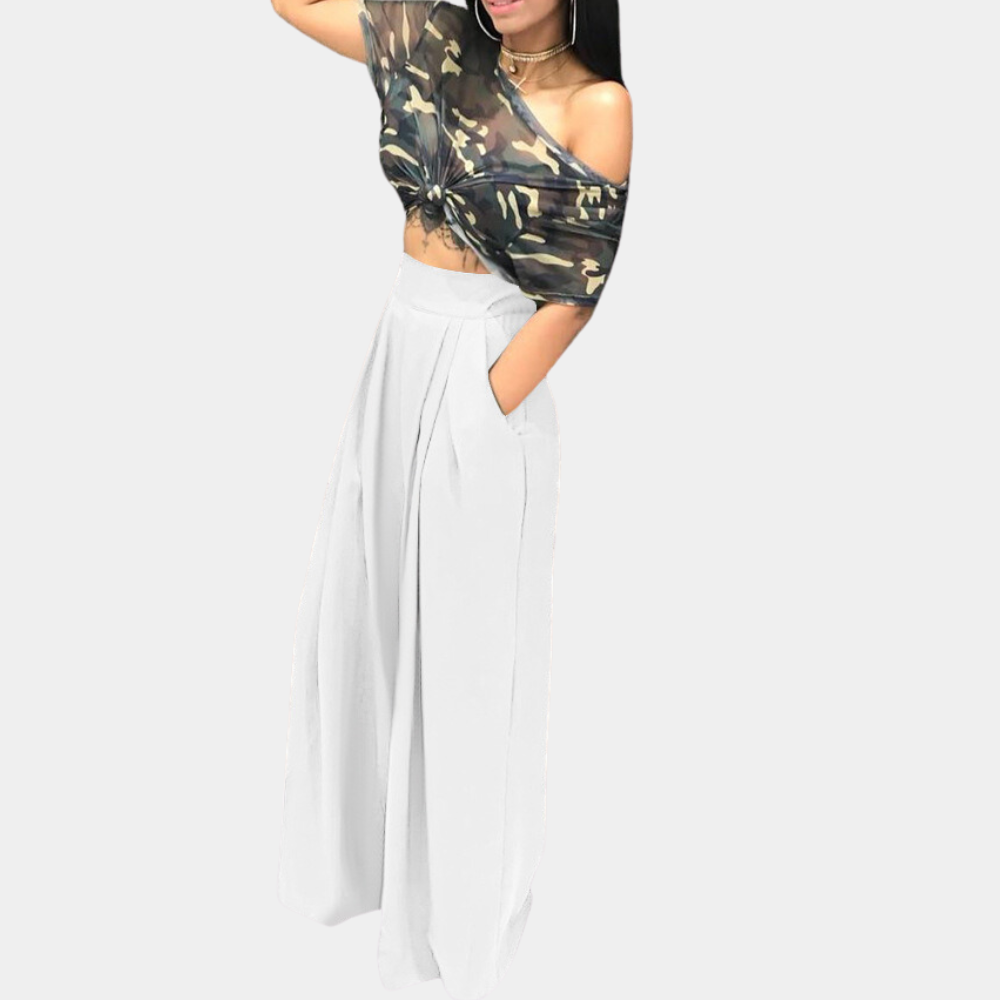 Victoria™ Pantaloni Palazzo Eleganti Donna