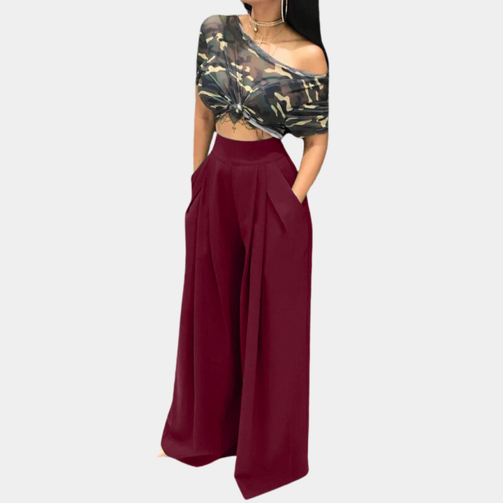 Victoria™ Pantaloni Palazzo Eleganti Donna