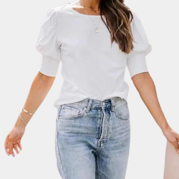 T-Shirt Donna Autumn™ con Maniche Ruffle