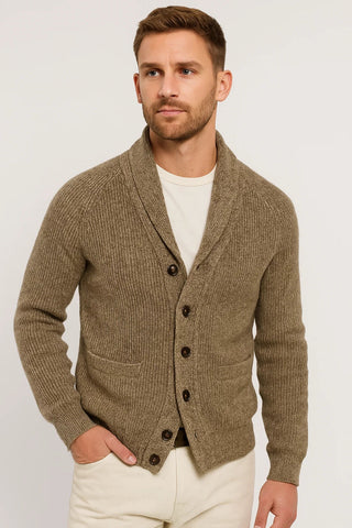 Gilet Uomo | Con Collo Sciallato | Con Chiusura a Bottone | Inverno | Vestibilità Confortevole | Ideale per Giornate Fredde