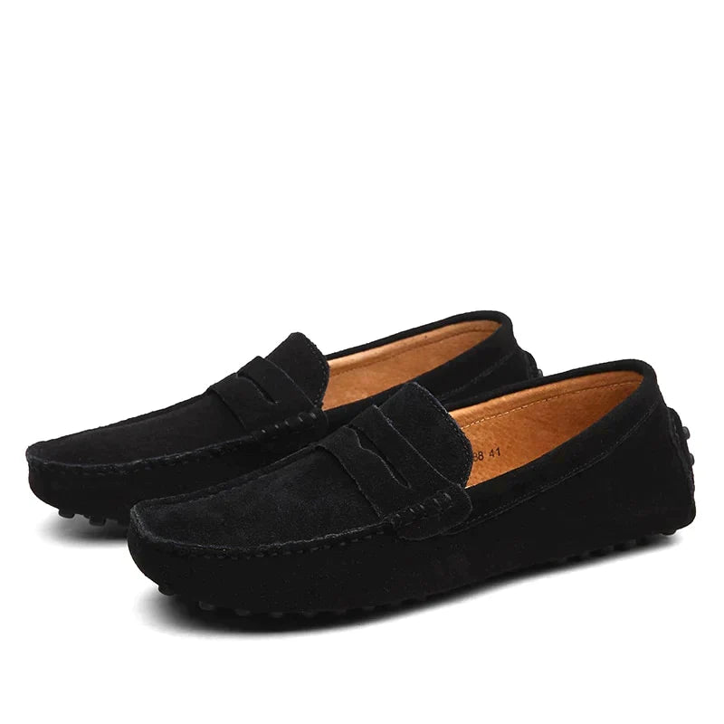Hugo - mocassini in suede stile italiano