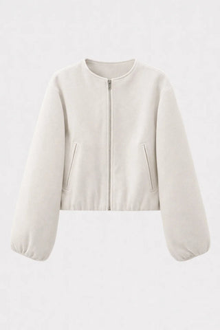 Giacca Bomber Leggera da Donna con Zip