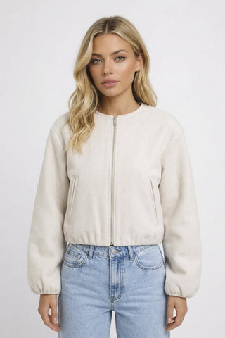 Giacca Bomber Leggera da Donna con Zip