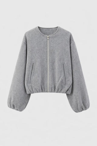 Giacca Bomber Leggera da Donna con Zip