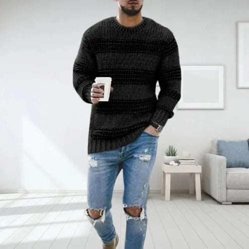 Sven™ Maglione Striato Elegante da Uomo