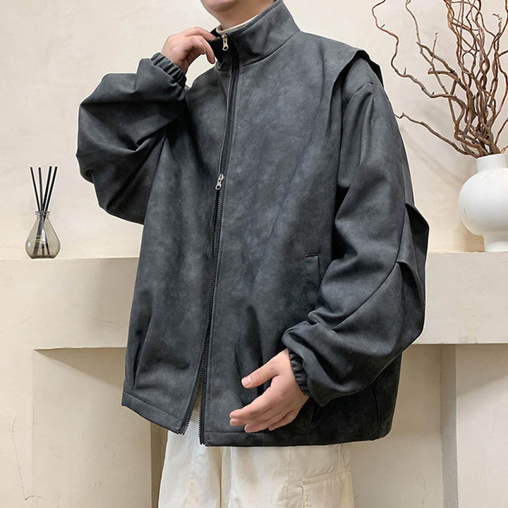 Fabian™ Giacca Vintage in Faux Suede