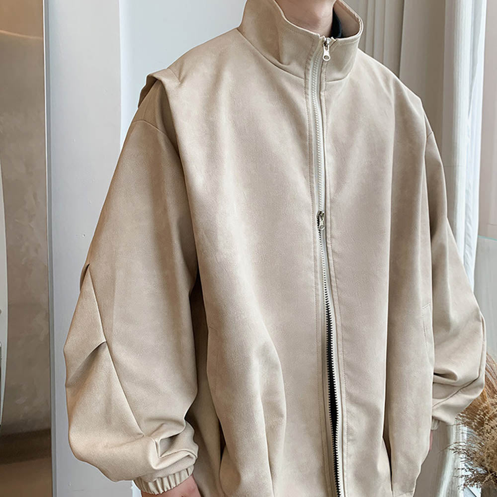 Fabian™ Giacca Vintage in Faux Suede