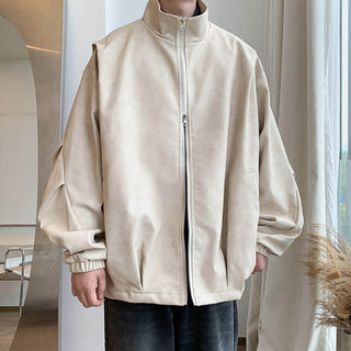Fabian™ Giacca Vintage in Faux Suede