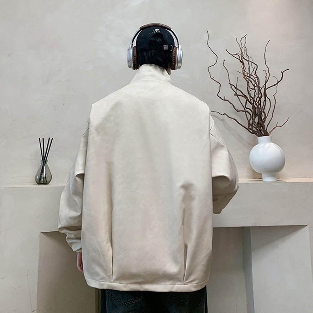 Fabian™ Giacca Vintage in Faux Suede