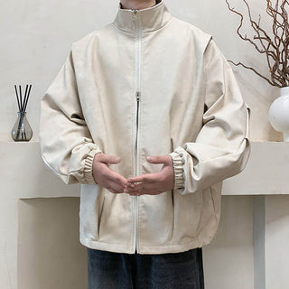 Fabian™ Giacca Vintage in Faux Suede