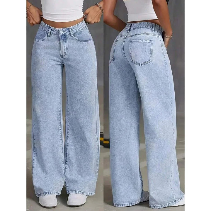 Jeans a gamba larga
