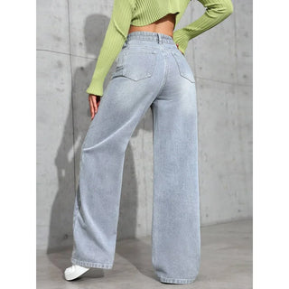 Jeans a gamba larga
