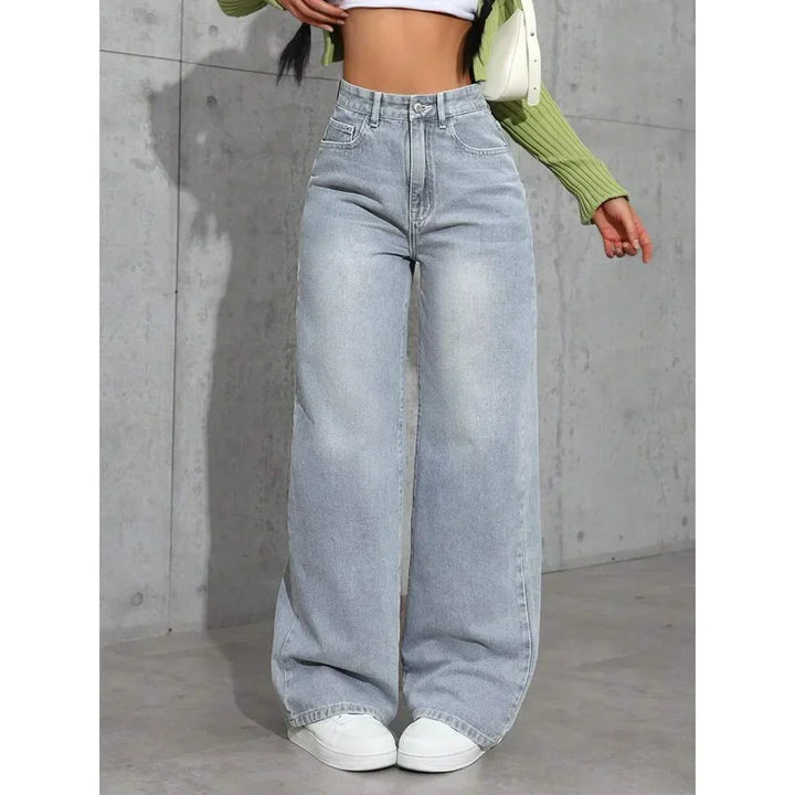 Jeans a gamba larga