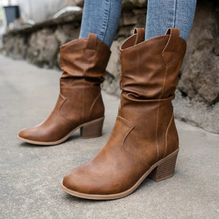 Lyona | Stivaletti cowboy con tacco a blocco