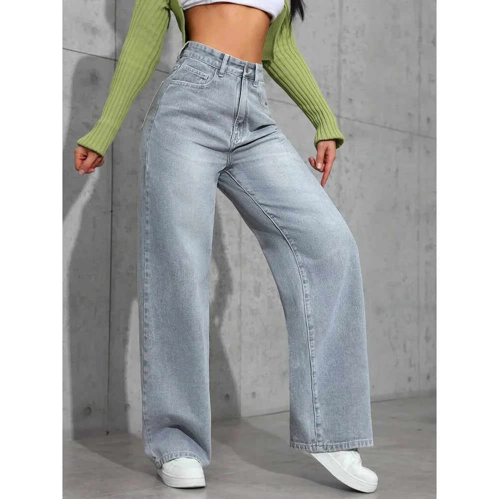 Jeans a gamba larga