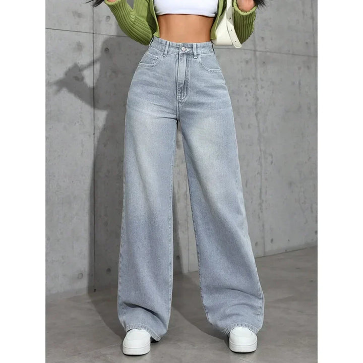 Jeans a gamba larga