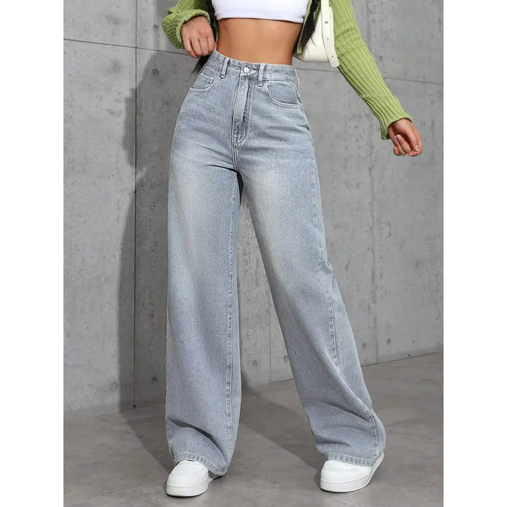 Jeans a gamba larga