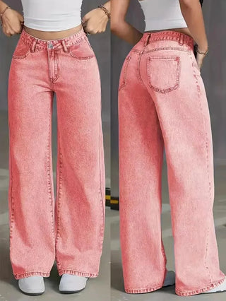 Jeans a gamba larga