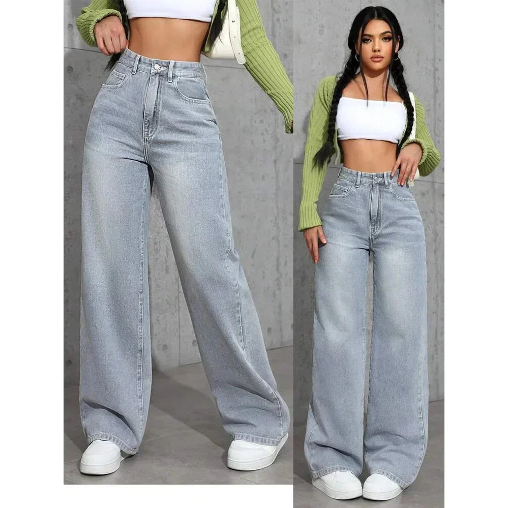 Jeans a gamba larga