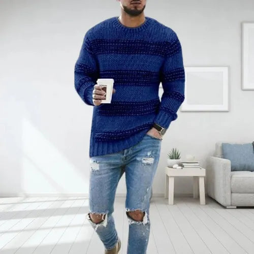Sven™ Maglione Striato Elegante da Uomo