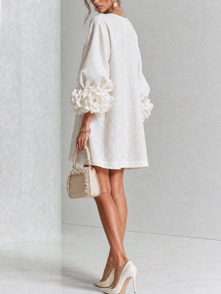 Daisy | Mini Abito a Fiori con Bottoni
