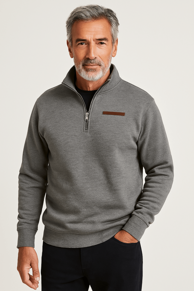 Adrian | Maglione casual in pile per uomo